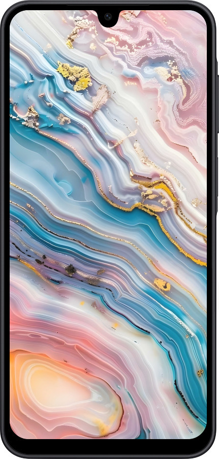 Силиконовый чехол Мрамор красивый для Samsung Galaxy A17 - 6376u-4060 изображение 