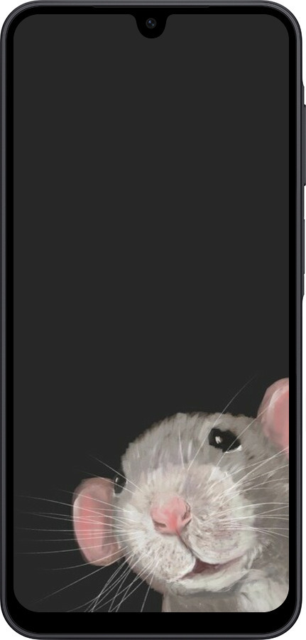 Силіконовий чехол The Peeking Rat для Samsung Galaxy A17 - 6442u-4060 изображение 