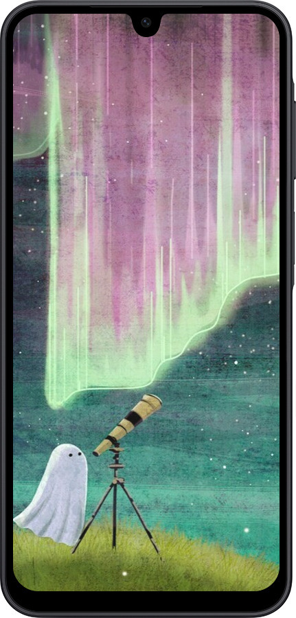 Силіконовий чехол Привид та зірки для Samsung Galaxy A17 - 6443u-4060 изображение 