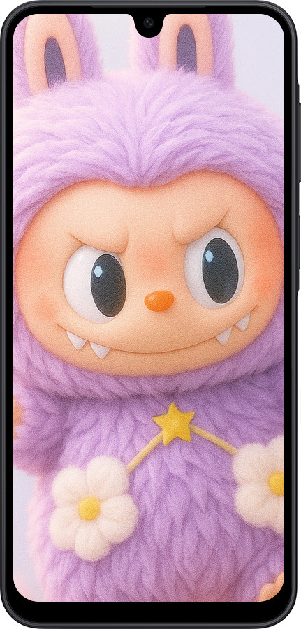 Силиконовый чехол Лабубу для Samsung Galaxy A17 - 6708u-4060 изображение 