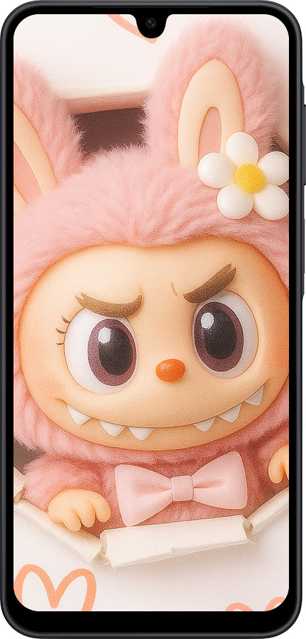 Силиконовый чехол Лабубу 2 для Samsung Galaxy A17 - 6710u-4060 изображение 