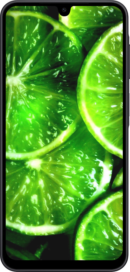 Силиконовый чехол Зелёные дольки лимона для Samsung Galaxy A17 - 852u-4060 изображение 