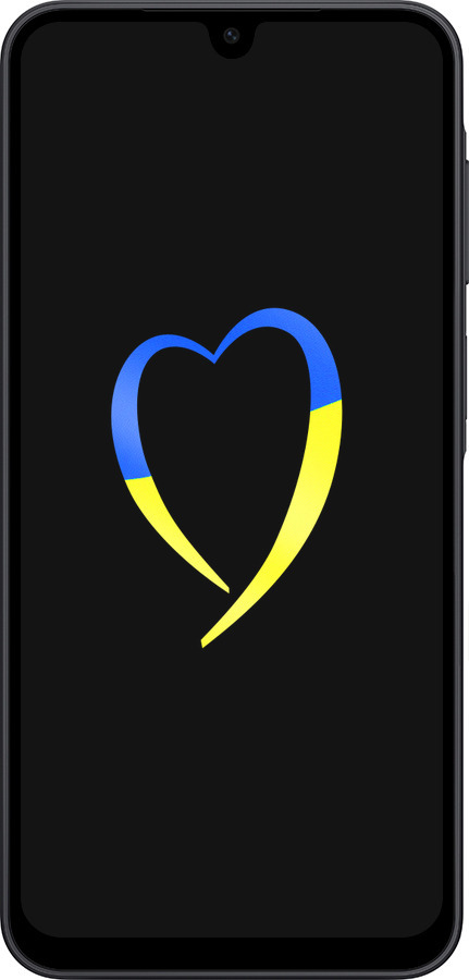 Силиконовый чехол Жёлто-голубое сердце для Samsung Galaxy A17 - 885u-4060 изображение 
