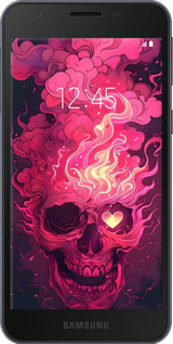Силиконовый чехол Череп арт для Samsung Galaxy A2 Core A260F - 6385u-1683 изображение 