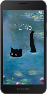 Силиконовый чехол С изображением кота и водяной лилии Monet для Samsung Galaxy A2 Core A260F - 6519u-1683 изображение 