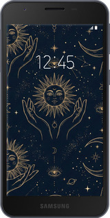 Силіконовий чехол Celestial Harmony: Sun & Moon Gold Mystic Pattern для Samsung Galaxy A2 Core A260F - 6778u-1683 изображение 