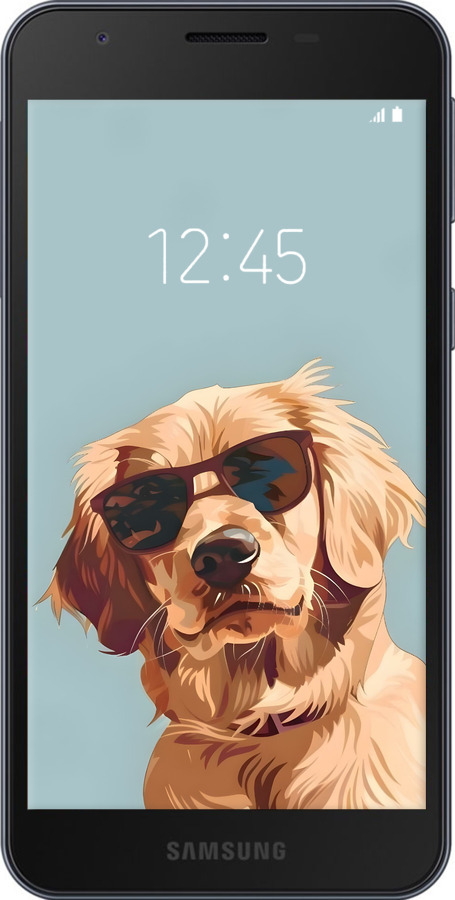 Силіконовий чехол Пес в очках для Samsung Galaxy A2 Core A260F - 6381u-1683 изображение 