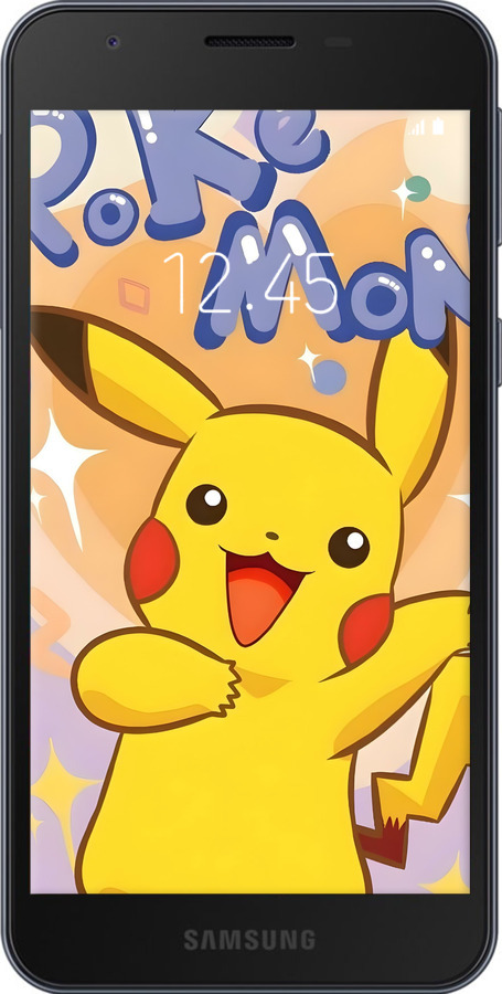 Силиконовый чехол Пикачу для Samsung Galaxy A2 Core A260F - 6383u-1683 изображение 