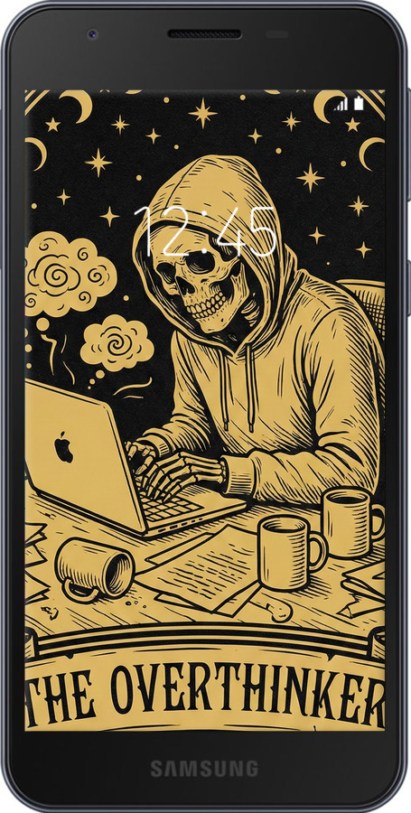 Силиконовый чехол The Overthinker для Samsung Galaxy A2 Core A260F - 6774u-1683 изображение 