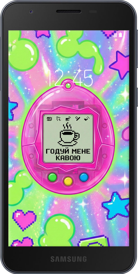 Силиконовый чехол Y2K Aesthetic Retro Pet: Годуй мене кавою для Samsung Galaxy A2 Core A260F - 6784u-1683 изображение 