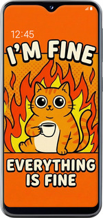 TPU чехол Funny Cat для Samsung Galaxy A20e A202F - 6786b-1709 изображение 