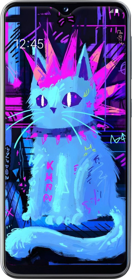TPU чехол Кот панк для Samsung Galaxy A20e A202F - 6311b-1709 изображение 