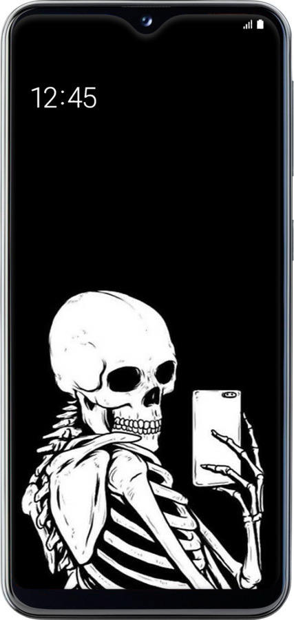 TPU чехол Скелет делает Selfie для Samsung Galaxy A20e A202F - 6535b-1709 изображение 