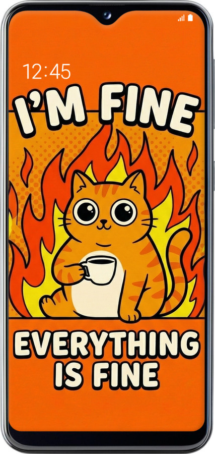 TPU чехол Funny Cat для Samsung Galaxy A20e A202F - 6786b-1709 изображение 