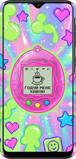 3D пластиковый матовый чехол Y2K Aesthetic Retro Pet: Годуй мене кавою для Samsung Galaxy A20e A202F - 6784m-1709 изображение 