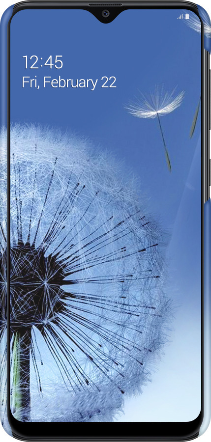 3D пластиковий матовий чехол Кульбабка для Samsung Galaxy A20e A202F - 6005m-1709 изображение 