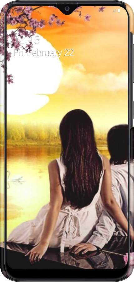 3D пластиковый матовый чехол Sunset для Samsung Galaxy A20e A202F - 6607m-1709 изображение 