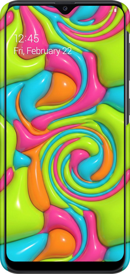 3D пластиковый матовый чехол Y2K Jelly Dream для Samsung Galaxy A20e A202F - 6780m-1709 изображение 