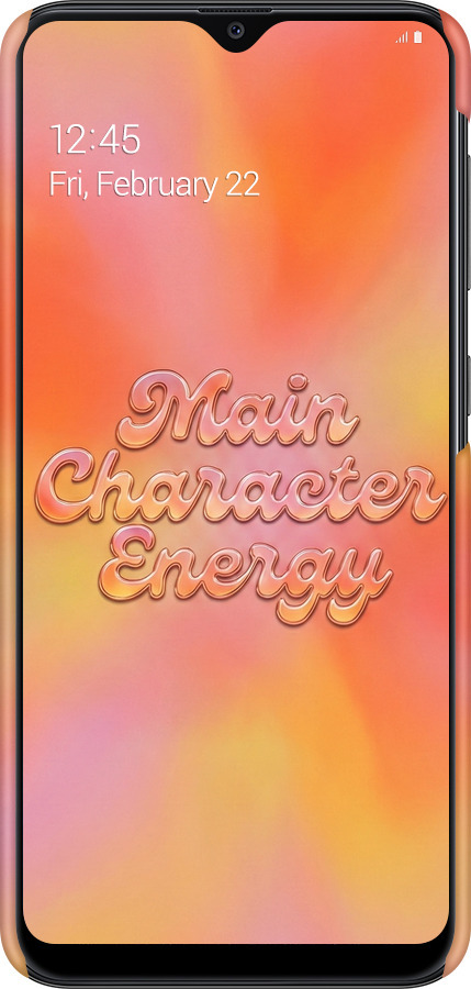 3D пластиковый матовый чехол Aura Gradient Main Character Energy Aesthetic Y2K для Samsung Galaxy A20e A202F - 6783m-1709 изображение 