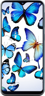 2D пластиковый чехол Бабочки для Samsung Galaxy A20e A202F - 6023t-1709 изображение 