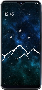 2D пластиковий чехол Гори та зірки намальовані на тлі галактики для Samsung Galaxy A20e A202F - 6490t-1709 изображение 