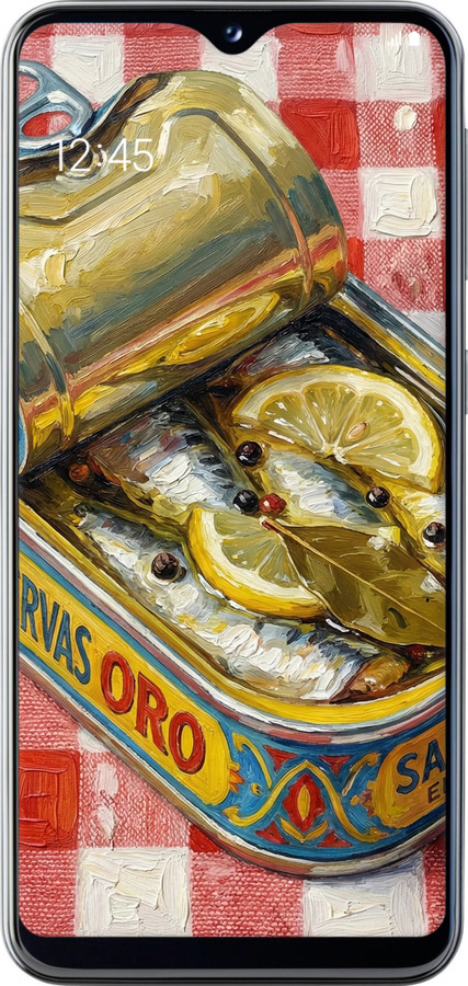 Силиконовый чехол Vintage Sardine Tin Phone для Samsung Galaxy A20e A202F - 6772u-1709 изображение 