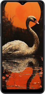 TPU чехол Лебедь для Samsung Galaxy A20s A207F - 5964b-1775 изображение 
