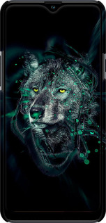 3D пластиковый матовый чехол Wolf для Samsung Galaxy A20s A207F - 6610m-1775 изображение 