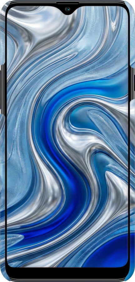 3D пластиковый матовый чехол Liquid Chrome для Samsung Galaxy A20s A207F - 6781m-1775 изображение 