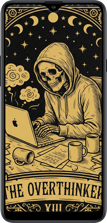 2D пластиковий чехол The Overthinker для Samsung Galaxy A20s A207F - 6774t-1775 изображение 