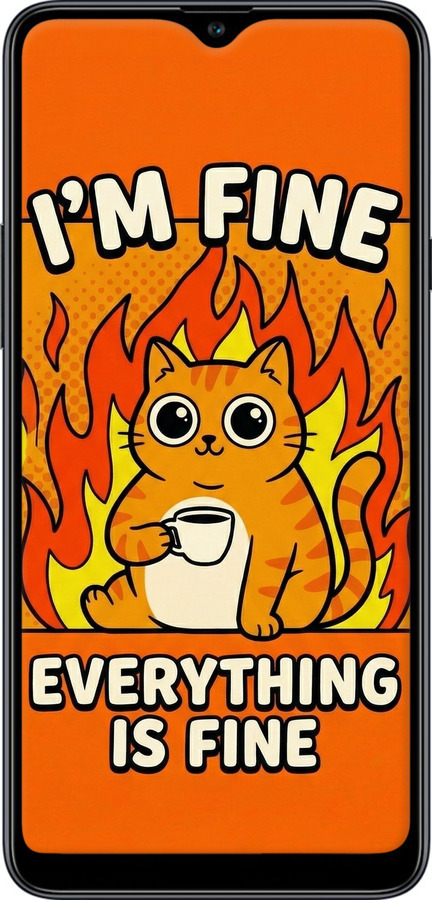 2D пластиковый чехол Funny Cat для Samsung Galaxy A20s A207F - 6786t-1775 изображение 