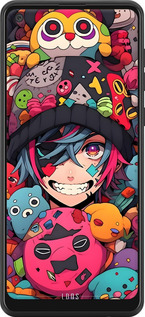 Силиконовый чехол Аниме парень для Samsung Galaxy A21 - 6317u-1841 изображение 