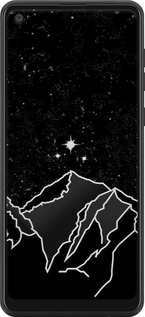 Силиконовый чехол Минималистический горный пейзаж для Samsung Galaxy A21 - 6438u-1841 изображение 