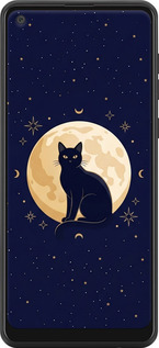 Силіконовий чехол Cute Cat Celestial/Witchy для Samsung Galaxy A21 - 6787u-1841 изображение 