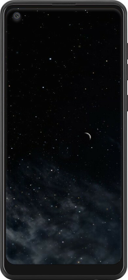 Силіконовий чехол Нічне небо для Samsung Galaxy A21 - 6451u-1841 изображение 