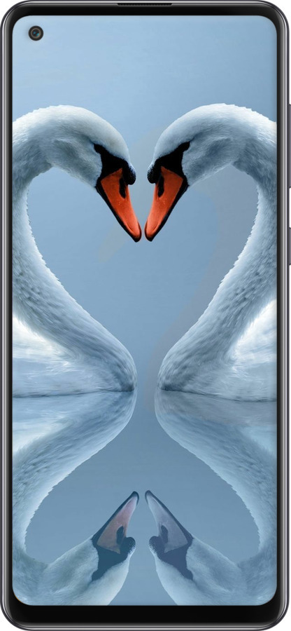 TPU чехол Лебеди для Samsung Galaxy A21s A217F - 6007b-1943 изображение 