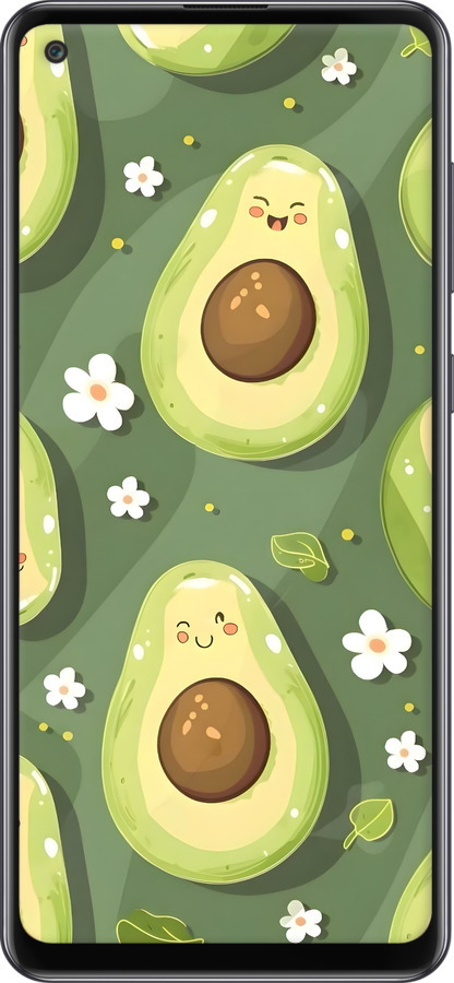 TPU чехол Авокадо для Samsung Galaxy A21s A217F - 6380b-1943 изображение 