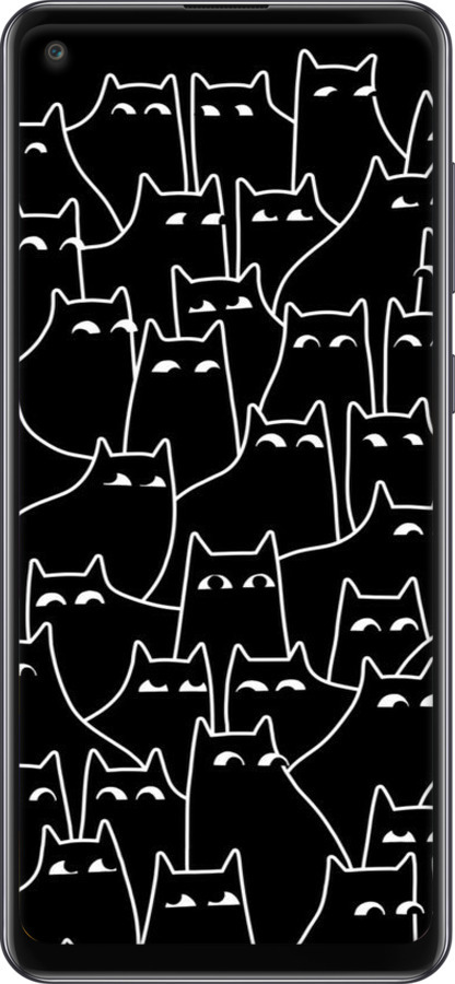 TPU чехол С изображением кошек для Samsung Galaxy A21s A217F - 6470b-1943 изображение 