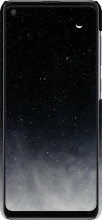 3D пластиковый матовый чехол Сині хмари, Синій місяць для Samsung Galaxy A21s A217F - 6396m-1943 изображение 