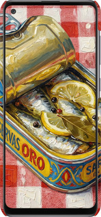 3D пластиковый матовый чехол Vintage Sardine Tin Phone для Samsung Galaxy A21s A217F - 6772m-1943 изображение 