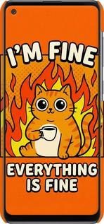 3D пластиковий матовий чехол Funny Cat для Samsung Galaxy A21s A217F - 6786m-1943 изображение 