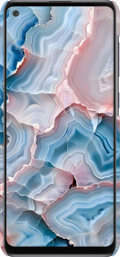 3D пластиковый матовый чехол Мрамор для Samsung Galaxy A21s A217F - 6306m-1943 изображение 