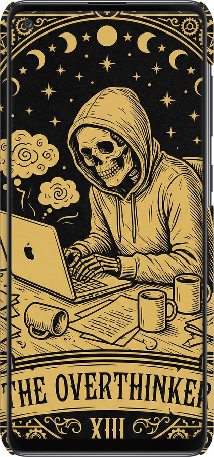 3D пластиковий матовий чехол The Overthinker для Samsung Galaxy A21s A217F - 6774m-1943 изображение 