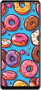 2D пластиковый чехол Пончики для Samsung Galaxy A21s A217F - 6318t-1943 изображение 