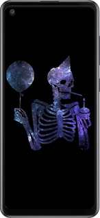 2D пластиковый чехол Скелетное искусство для Samsung Galaxy A21s A217F - 6536t-1943 изображение 