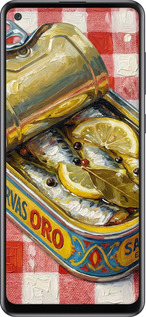 Силиконовый чехол Vintage Sardine Tin Phone для Samsung Galaxy A21s A217F - 6772u-1943 изображение 