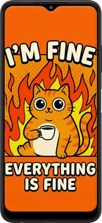 TPU чехол Funny Cat для Samsung Galaxy A22 5G A226B - 6786b-2581 изображение 