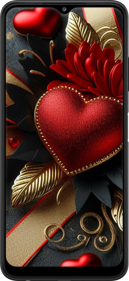 TPU чехол Сердечки v2 для Samsung Galaxy A22 5G A226B - 5832b-2581 изображение 