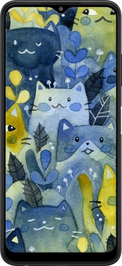 TPU чехол С изображением кошачьего леса для Samsung Galaxy A22 5G A226B - 6447b-2581 изображение 