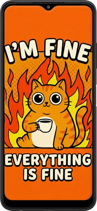 TPU чехол Funny Cat для Samsung Galaxy A22 5G A226B - 6786b-2581 изображение 